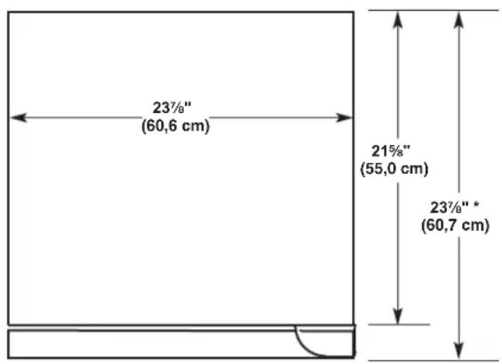 JENN-AIR JUR24FRERS - Dimensions du produit - 3