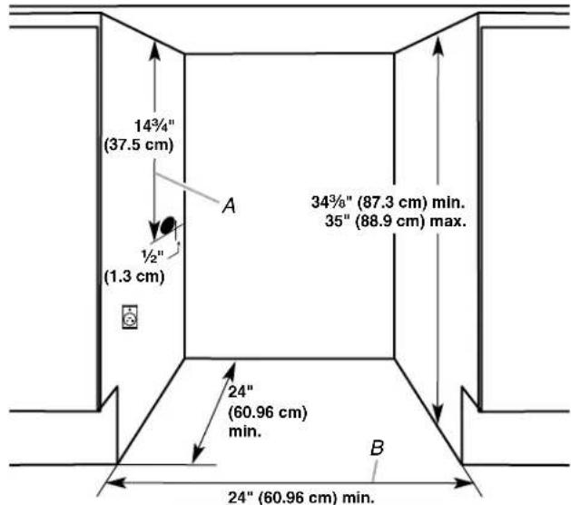 JENN-AIR JUR24FRERS - Opening Dimensions - 1