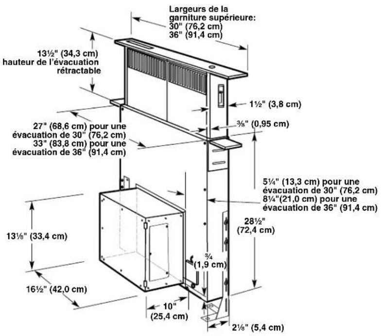 WHIRLPOOL JXD7030YS - Dimensions du produit - 1