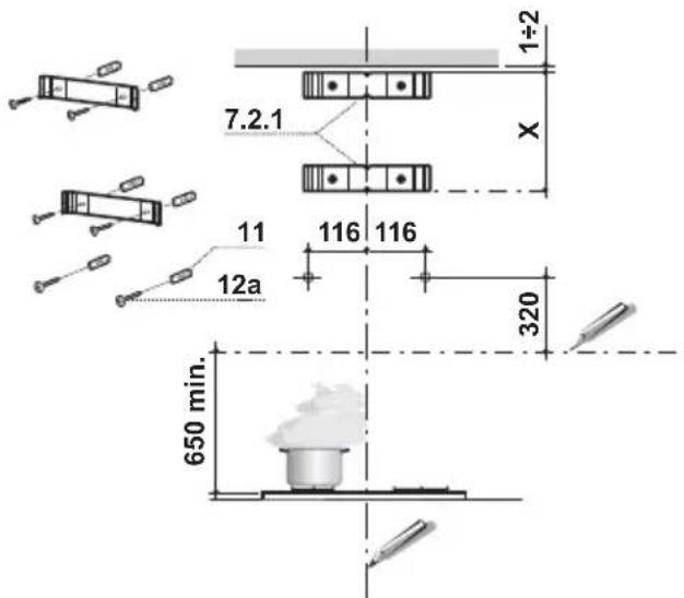 SMEG KSE60X1 - Wall drilling and bracket fixing - 1