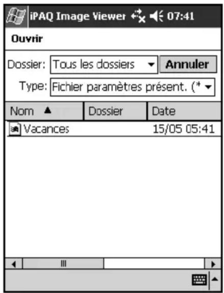 HP iPAQ h1937 - Ouverture d'une presentation - 1