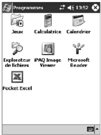 HP iPAQ h1937 - Ouverture des applications - 2