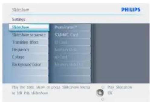 PHILIPS PhotoFrame 10FF2CME - Création d'un diaporama - 2