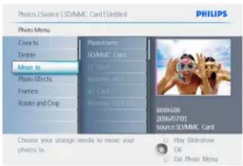 PHILIPS PhotoFrame 7FF2CMI - Déplacement de photos - 5