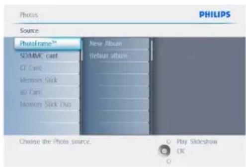 PHILIPS PhotoFrame 7FF2CMI - Changement du nom d'un album - 2