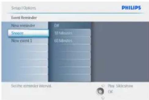 PHILIPS PhotoFrame 7FF2CMI - Repétition de rappel d'événement - 2