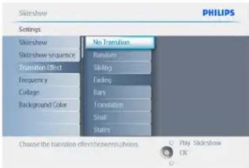 PHILIPS PhotoFrame 7FF2CMI - Effects de transition - 3