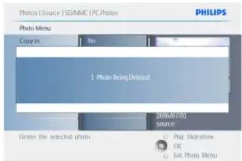 PHILIPS PhotoFrame 7FF2CWO - Suppression de photos - 6