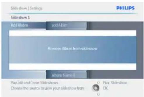 PHILIPS PhotoFrame 7FF2CWO - Suppression d'un album du diaporama - 5
