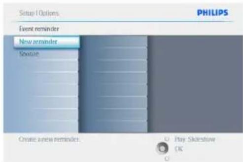 PHILIPS PhotoFrame 7FF2CWO - Suppression d'un rappel d'événement - 3