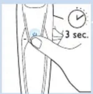 PHILIPS Series 9000 S9712 - Activating the travel lock - 1