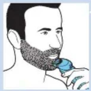 PHILIPS Series 9000 S9712 - Using the beard styler attachment with comb - 3