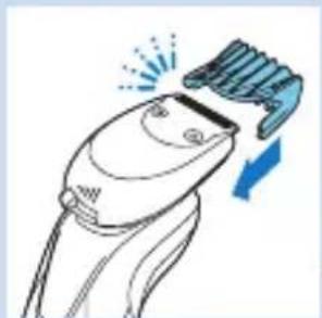 PHILIPS Series 9000 S9712 - Using the beard styler attachment with comb - 1