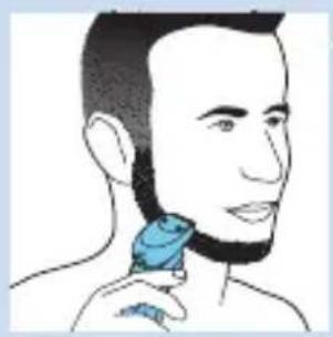PHILIPS Series 9000 S9712 - Using the beard styler attachment without comb - 2