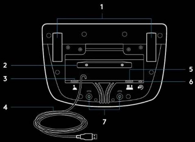 LOGITECH G923 - PRIPOJENIA A UPEVNOVACIE BODY - 1