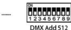 Stairville MFog 1000 - Réglage de l'adresse DMX - 7