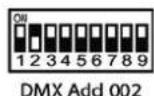 Stairville MFog 1000 - Réglage de l'adresse DMX - 3