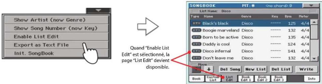 KORG Pa900 - Créer une liste personnalisée - 1