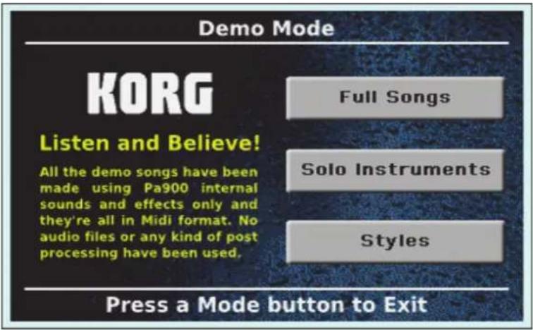 KORG Pa900 - Appuyez simultanément sur les boutons STYLE PLAY et SONG PLAY. - 1