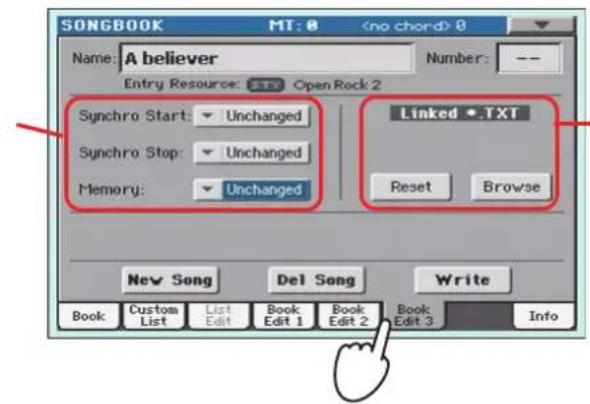 KORG Pa900 - Éditer les entrées - 3