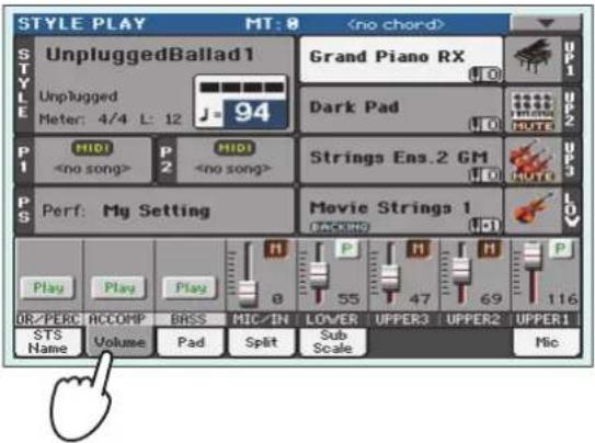 KORG Pa900 - Régler le volume des différentes pistes - 1