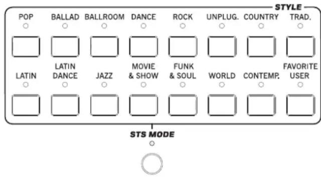 KORG Pa900 - Boutons des modes spéciaux - 2