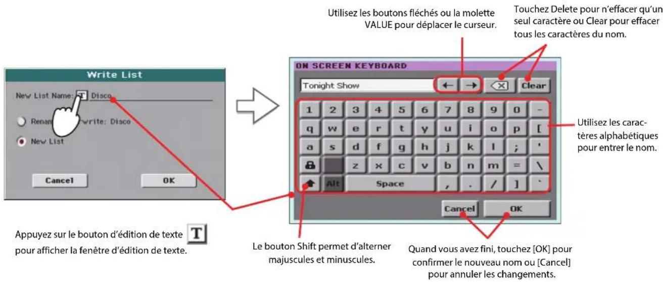 KORG Pa900 - Créer une liste personnalisée - 4