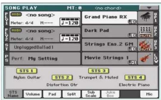 KORG Pa900 - Appuyez sur le bouton SONG PLAY pour passer en mode SONG PLAY. - 1