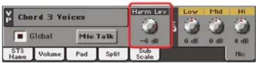 KORG Pa900 - Régler la balance entre la voix, les effets et les pistes - 1