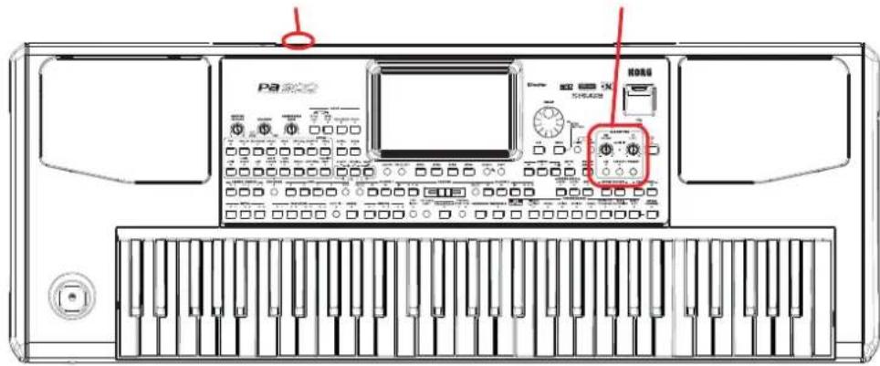 KORG Pa900 - Utiliser un microphone - 1