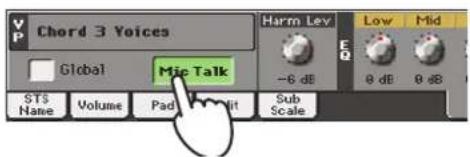 KORG Pa900 - Régler la balance entre la voix, les effets et les pistes - 2