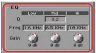 KORG Pa900 - Régler ensuite les paramètres d'égalisation. - 1
