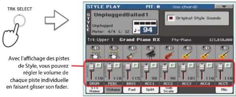 KORG Pa900 - Régler le volume des différentes pistes - 3