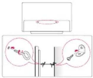 LG OLED55E8PUA - Securing TV to the Wall - 1