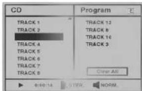 CD Program TRACK 1 TRACK 2 TRACK 4 TRACK 5 TRACK 6 TRACK 7 TRACK 8 TRACK 12 TRACK 8 TRACK 10 TRACK 3 Other All ▶ 0:00:14 SVER. NORM.