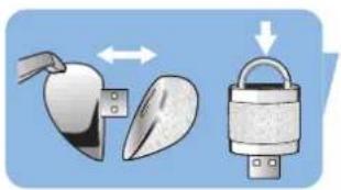 PHILIPS Swarovski FM01SW40 - 將 USB 記憶匙連接到電腦 - 1