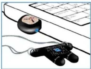 PHILIPS Swarovski FM02SW00 - Insira a ficha USB da caneta de memória numa das portas USB do computador. - 1