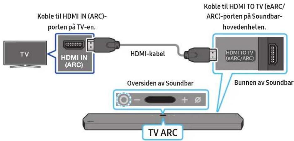 SAMSUNG HWQ950A - Koble til TV-en som stotter HDMI ARC (Audio Return Channel) - 1