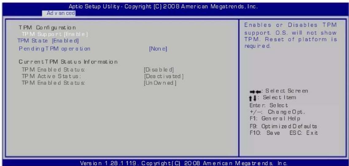 ASUS Eee Slate EP121 - Activier / désactiver le support TPM - 1