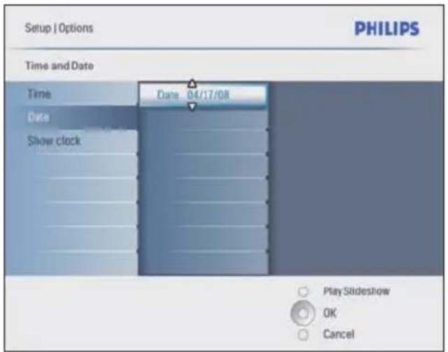 PHILIPS 8FF3CME - Réglage de la date/heure de l'événement - 3