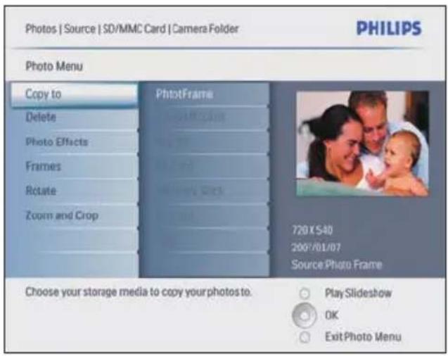 PHILIPS 8FF3CME - Navigation et modification des photos en mode miniature - 2