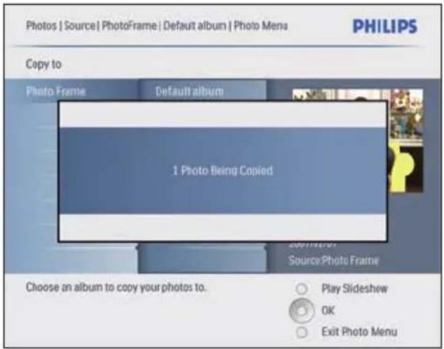 PHILIPS 8FF3CME - Copie de photos vers/depuis le PhotoFrame - 4