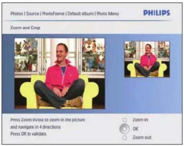 PHILIPS 8FF3CME - Zoom et recadrage d'une photo - 1