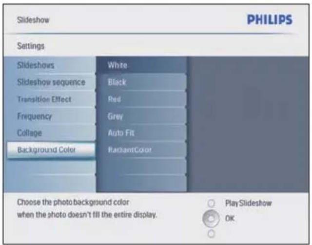PHILIPS 8FF3CME - Sélection d'un arrière-plan - 1