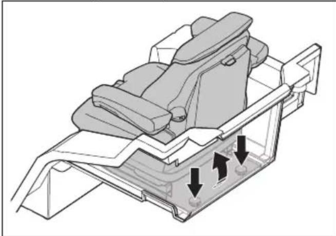 HUSQVARNA P 525DX - Nagibanje sedeža naprej (P 525DX Cabin) - 1