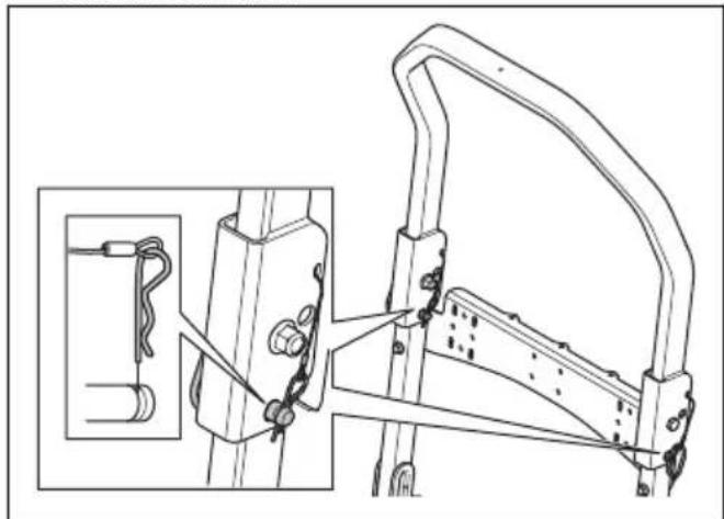 HUSQVARNA P 525DX - Het kantelbeveiligingssystem (ROPS) in- en uitschakelen - 1