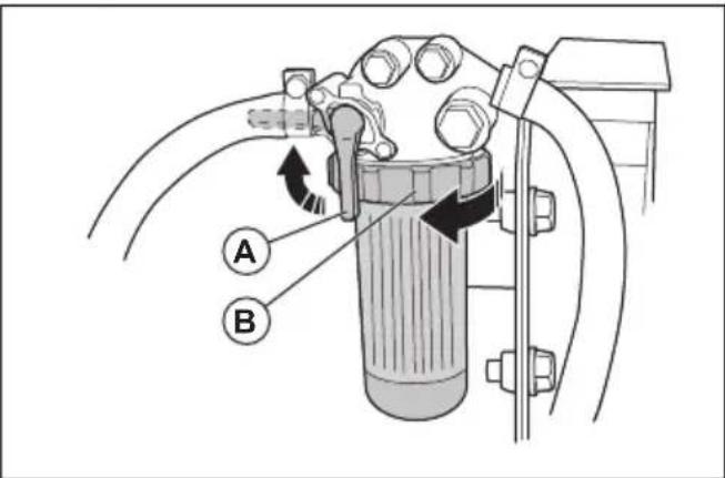 HUSQVARNA P 525DX - Het papierfilter in het hoofdfilter verrangen - 1