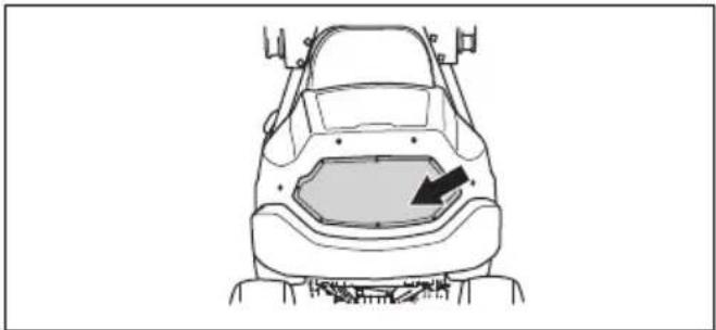 HUSQVARNA P 525DX - Pour nettoyer la grille de ventilation du moteur - 1