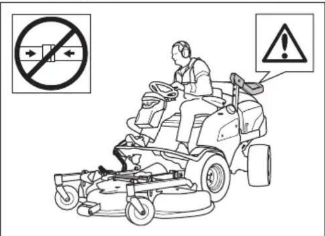 HUSQVARNA P 525DX - WAARSCHUWING: Houd u aan de volgende instructies voor de ROPS en de veiligheidsgordel. - 1