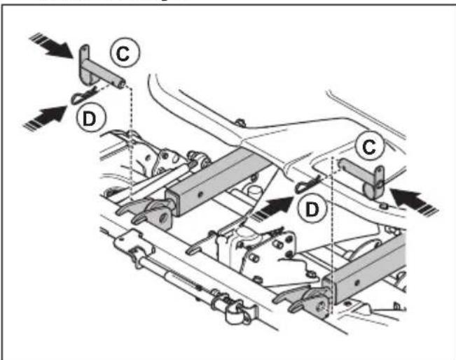 HUSQVARNA P 525DX - Pour fixer le carter de coupe Combi 132, Combi 155 - 3